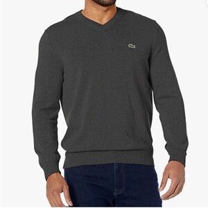 Lacoste Sweater 100% cotton grey